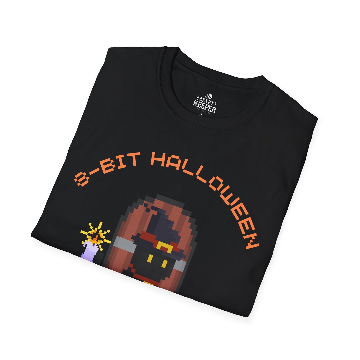 '8-BIT HALLOWEEN' - Unisex Premium Softstyle Tee - Front Print